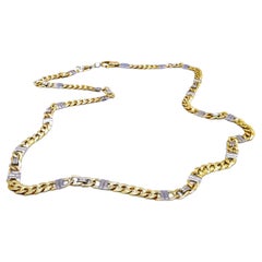 Vintage Chain Necklace Yellow Gold