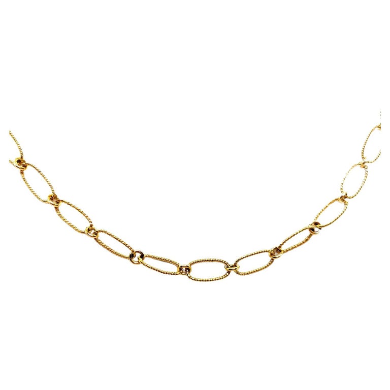 Chain Necklace Yellow Gold For Sale at 1stDibs