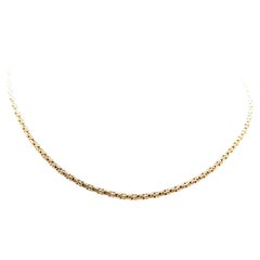 Vintage Chain Necklace Yellow Gold