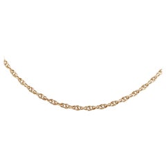 Vintage Chain Necklace Yellow Gold