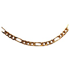 Vintage Chain Necklace Yellow Gold