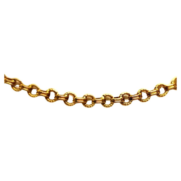 Chain Necklace Yellow Gold For Sale at 1stDibs