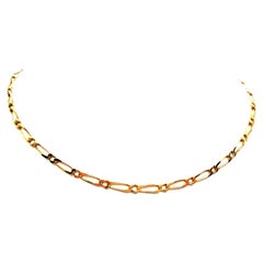 Vintage Chain Necklace Yellow Gold