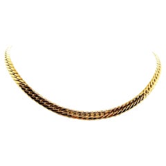 Vintage Chain Necklace Yellow Gold