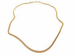 Vintage Chain Necklace Yellow Gold