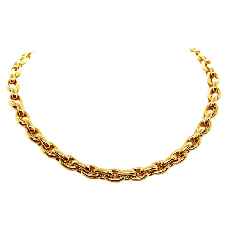 Chain Necklace Yellow Gold For Sale at 1stDibs