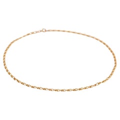 Collana a catena in oro giallo