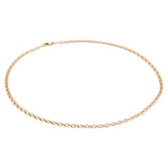 Vintage Chain Necklace Yellow Gold