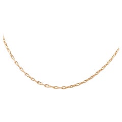 Vintage Chain Necklace Yellow Gold