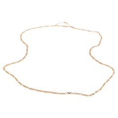 Vintage Chain Necklace Yellow Gold