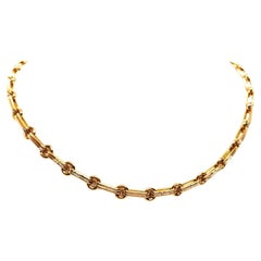 Vintage Chain Necklace Yellow Gold