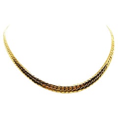 Vintage Chain Necklace Yellow Gold