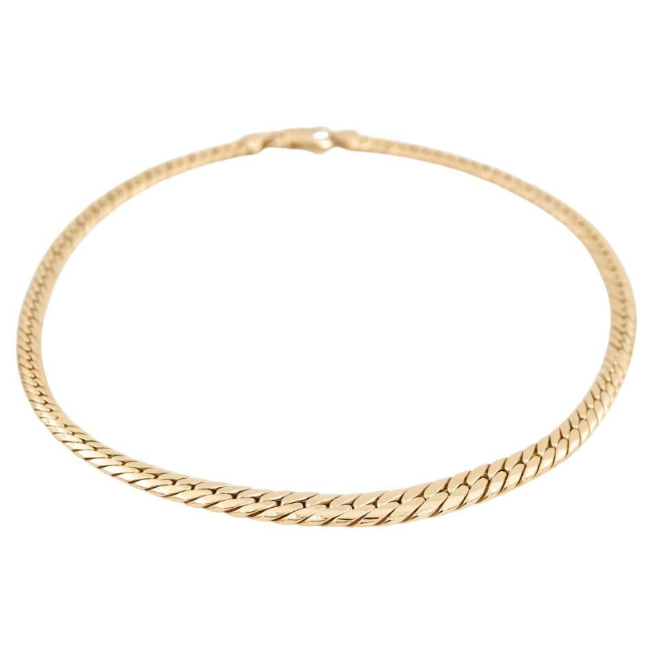 Chain Necklace Yellow Gold For Sale
