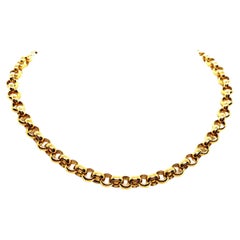Collana a catena in oro giallo