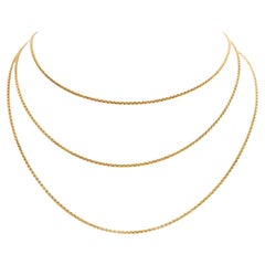 Collana a catena in oro giallo
