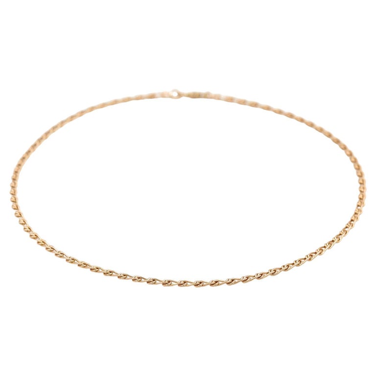 Chain Necklace Yellow Gold For Sale at 1stDibs