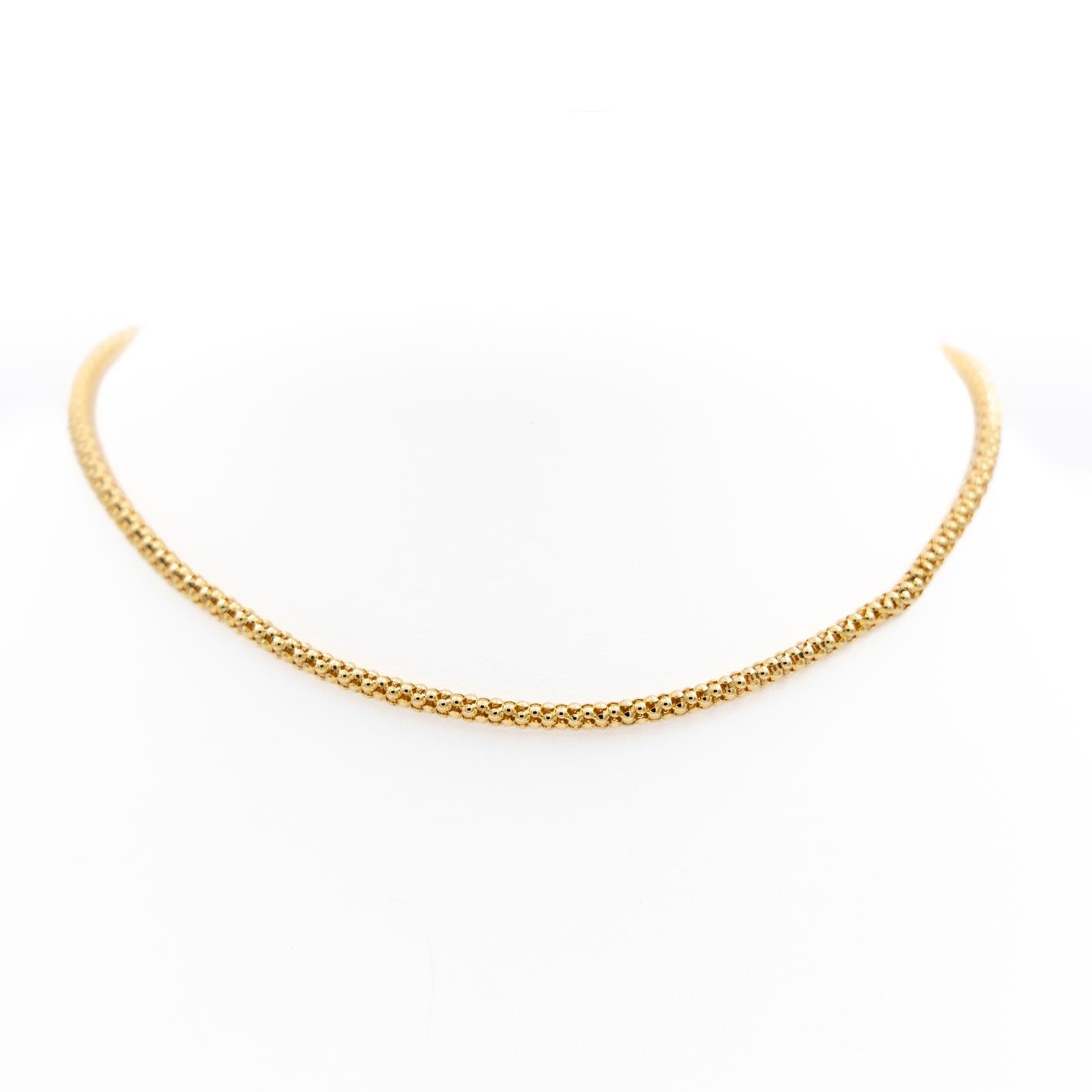 Chain Necklace Yellow Gold For Sale