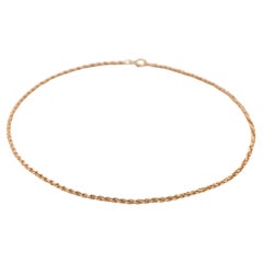 Collana a catena in oro giallo