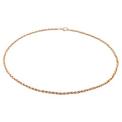 Vintage Chain Necklace Yellow Gold