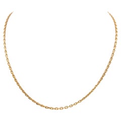 Vintage Chain Necklace Yellow Gold