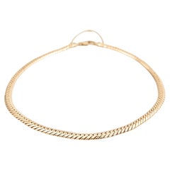 Vintage Chain Necklace Yellow Gold