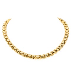 Vintage Chain Necklace Yellow Gold