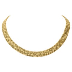 Vintage Chain Necklace Yellow Gold