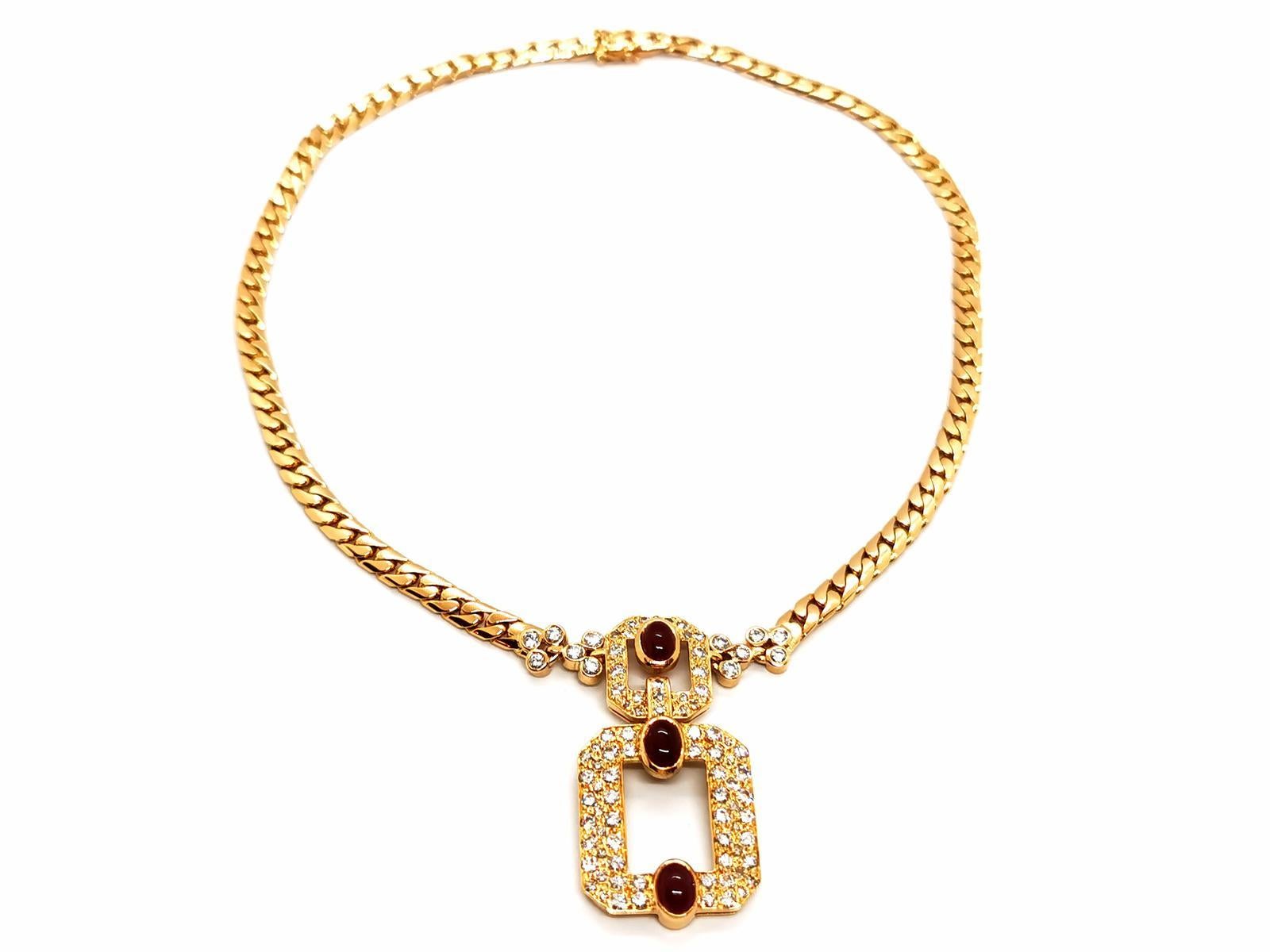 Chain Necklace Yellow Gold Ruby For Sale 10
