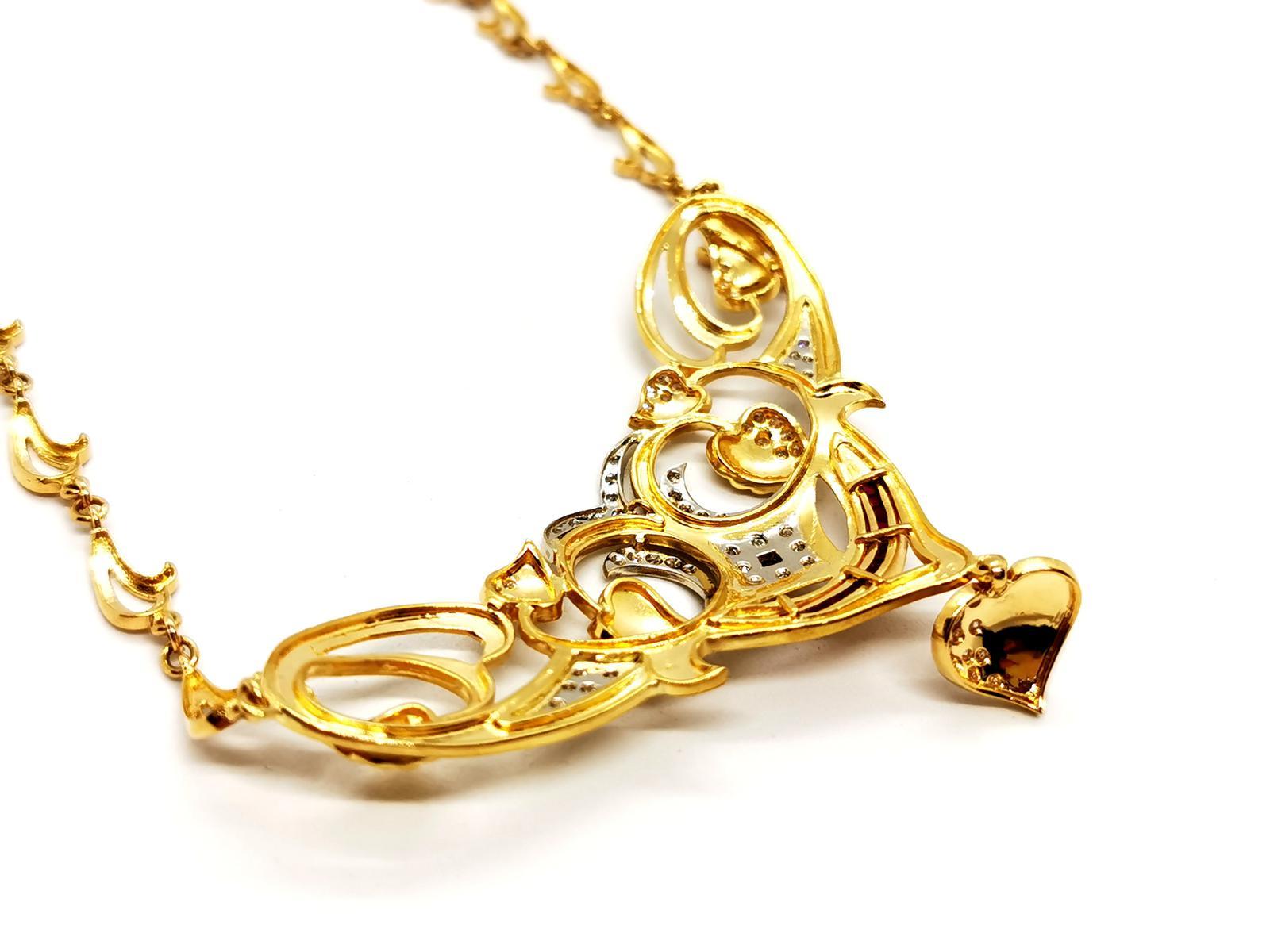 Chain Necklace Yellow Gold Diamond 11
