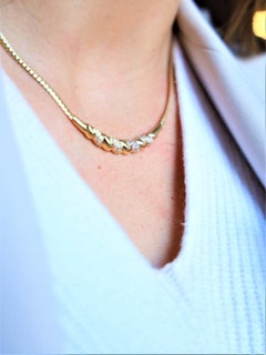 Chain Necklace Yellow Gold Diamond