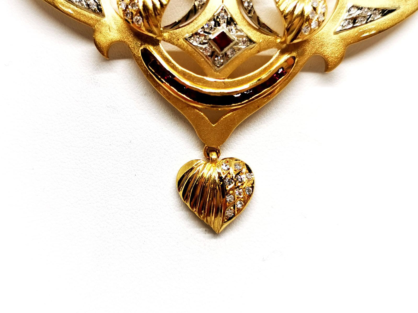 Women's Chain Necklace Yellow Gold Diamond