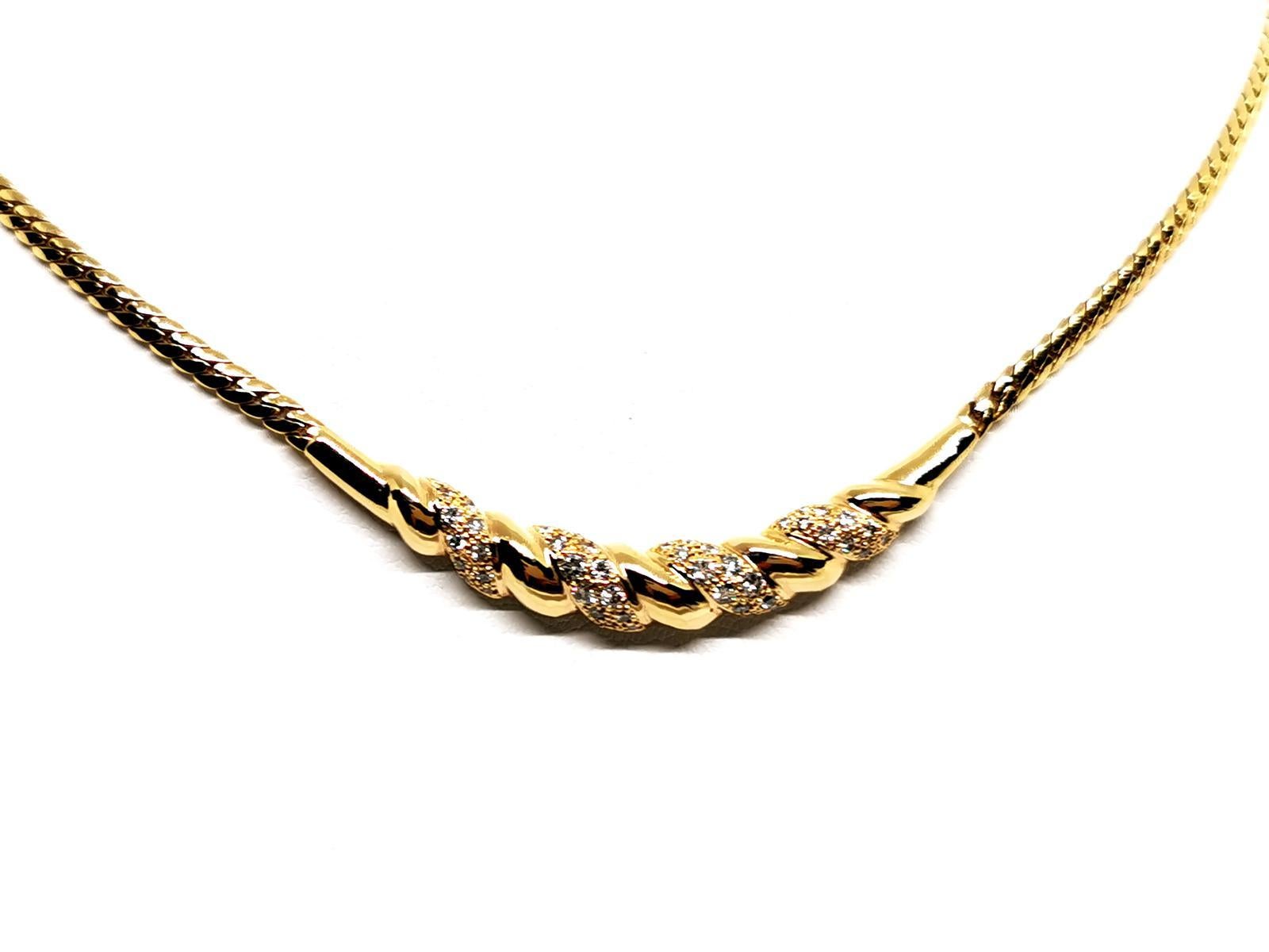 gold chain with rhodium polish