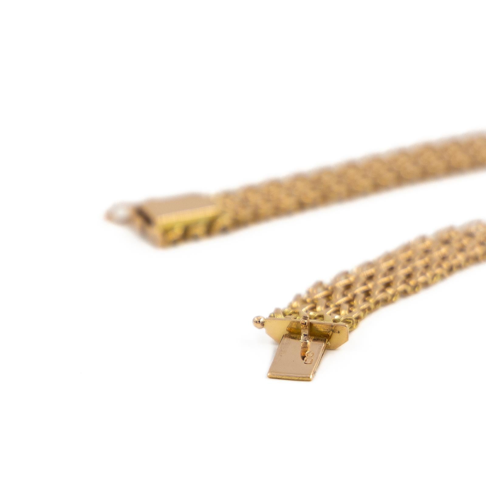 Kette Halskette GelbgoldDiamant im Zustand „Hervorragend“ im Angebot in PARIS, FR