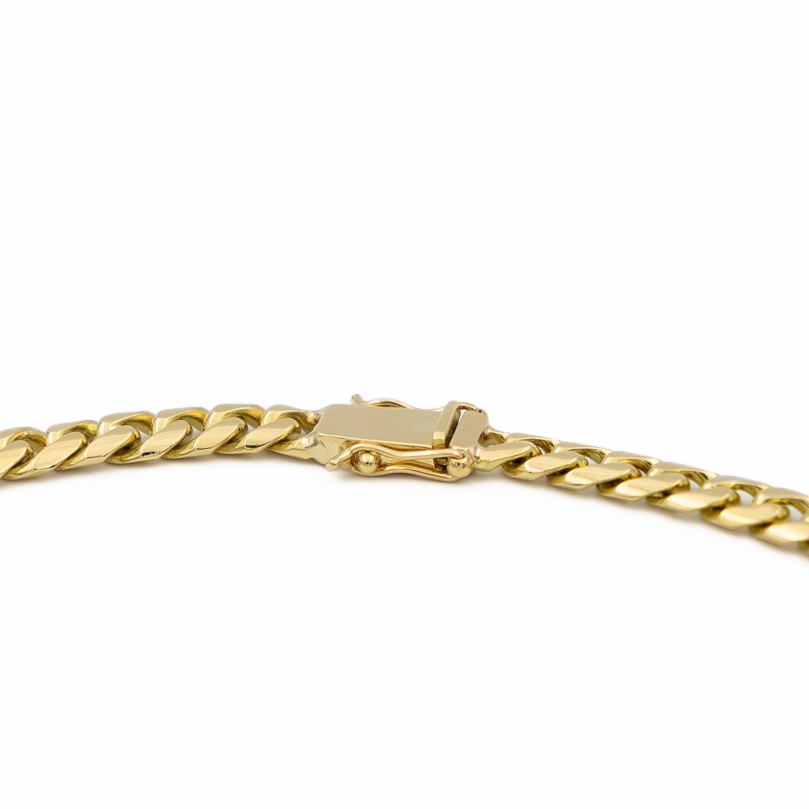 Chain Necklace Yellow GoldDiamond For Sale 1
