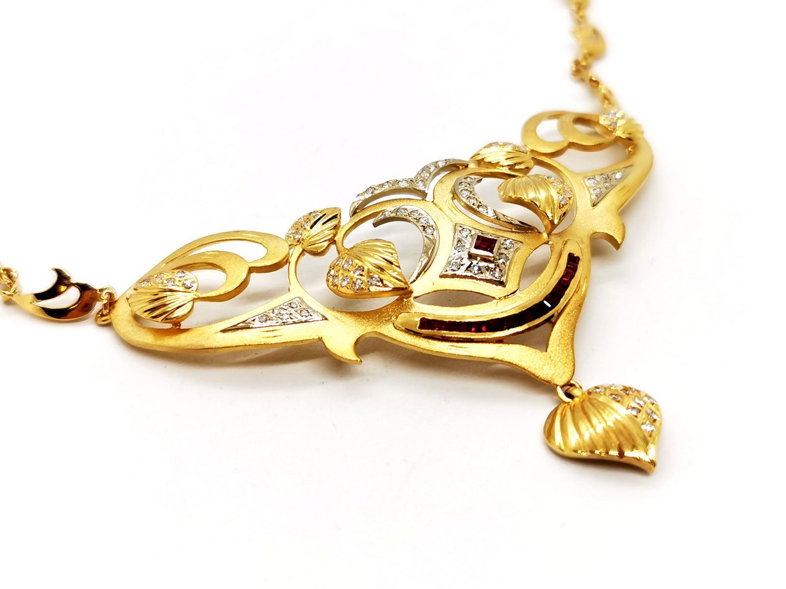 Chain Necklace Yellow Gold Diamond 3