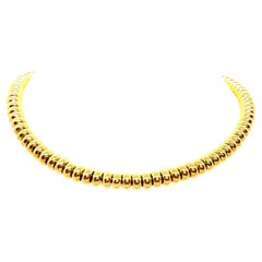 Vintage Chain Necklace Yellow Gold Diamond