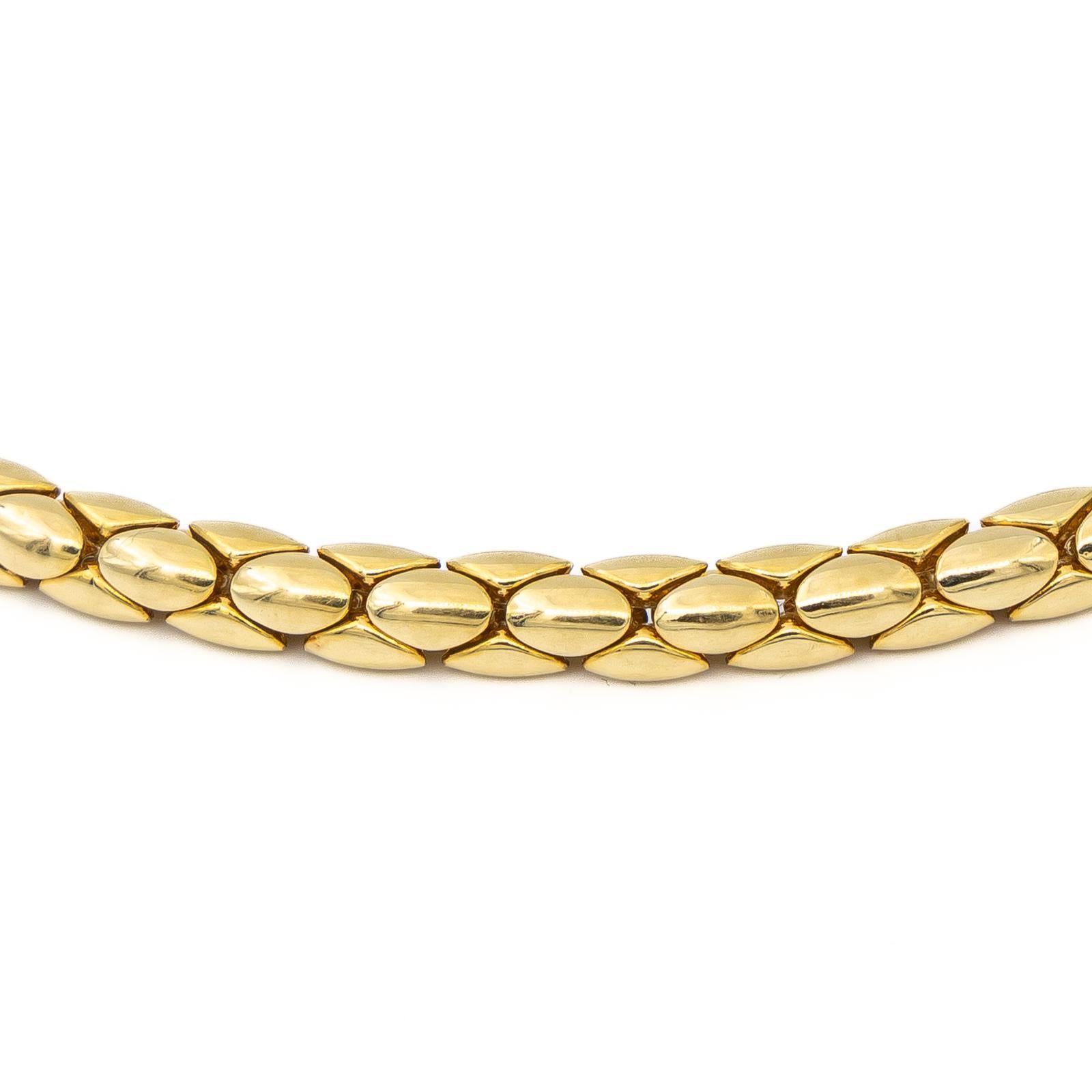 Halskette mit Kette aus Gelbgold und Rubin im Angebot 2