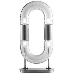 Chain Nickel Table Lamp