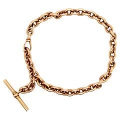 Catena Old Big Rose Gold 18 Carats Mesh Baton Bigli Clasp
