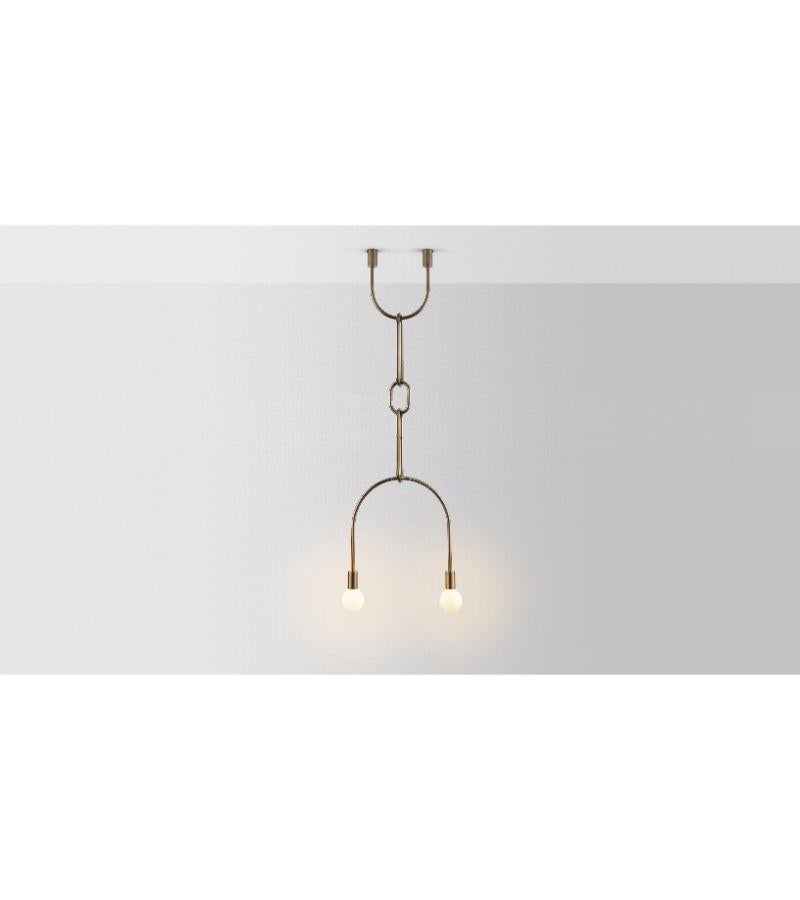 Modern Chain on U Pendant Light by Volker Haug For Sale