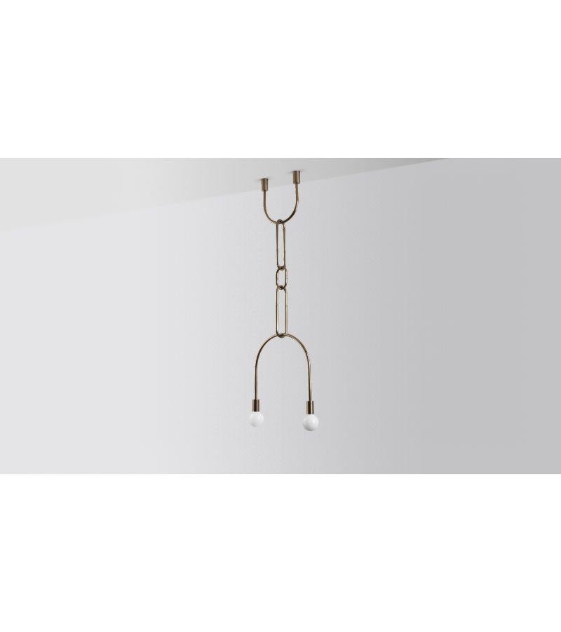 Contemporary Chain on U Pendant Light by Volker Haug For Sale