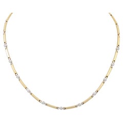 Chain, with 11 Brilliant-Cut Diamonds Total Approx. 0.55 Ct