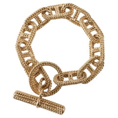 Chaine d’Ancre bracelet with toggle clasp, 18 karat gold, circa 1950-60