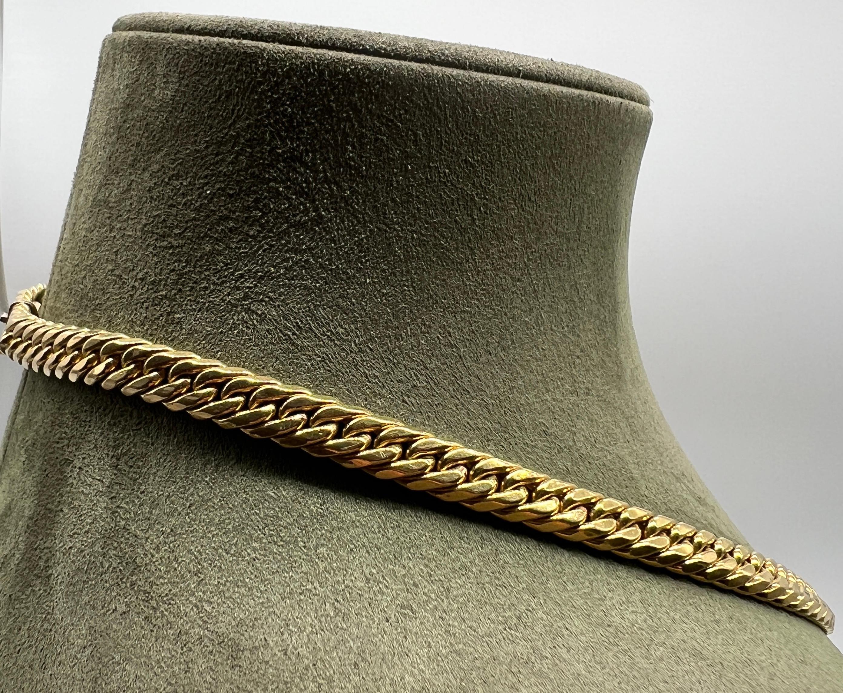 Chaîne Necklaces Yellow Gold 18 Carats For Sale 1