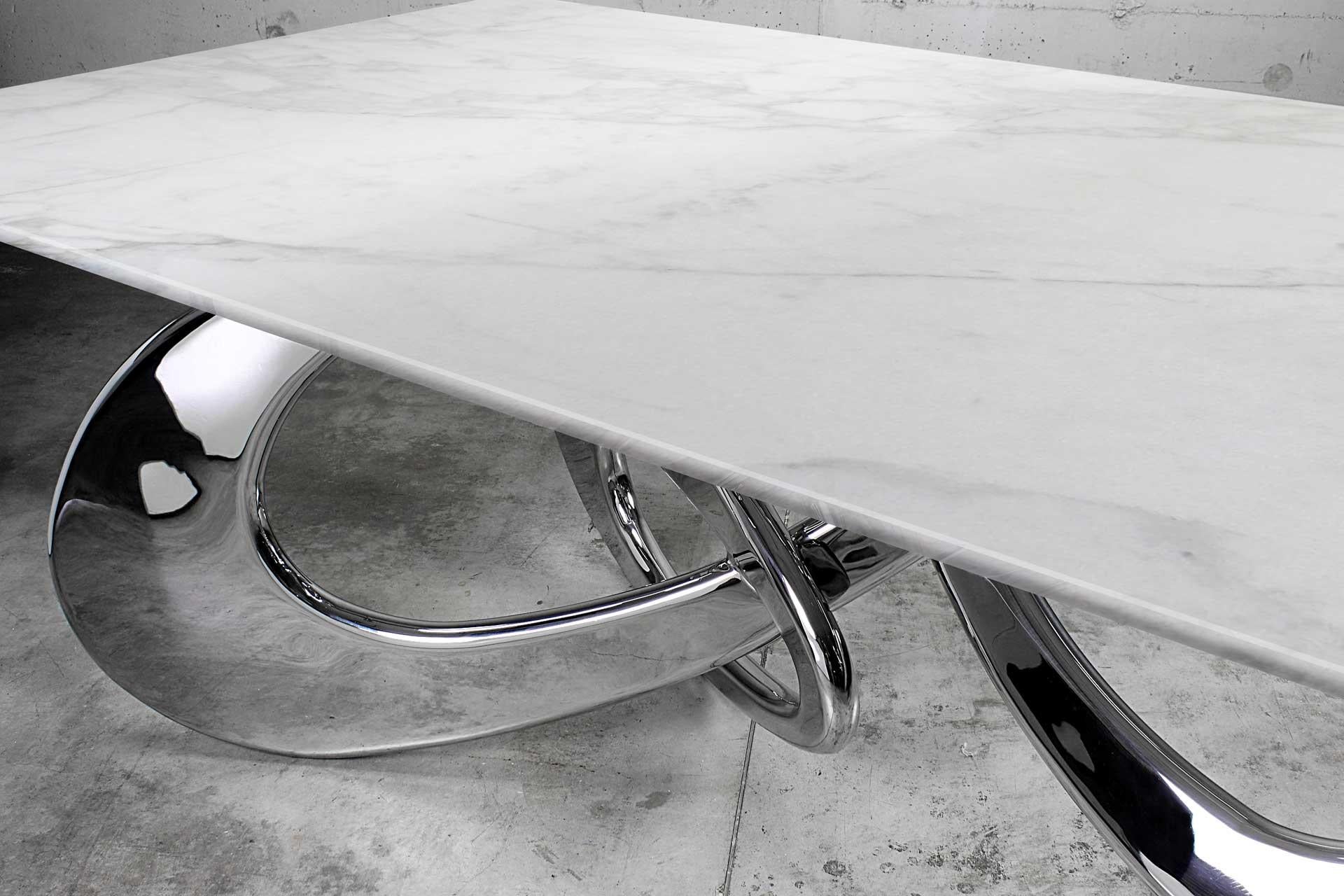 Italian Chained Up Miami Dining Table by Barberini & Gunnell For Sale
