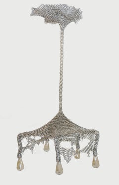 Chainmail Cobweb Sculptural Chandelier