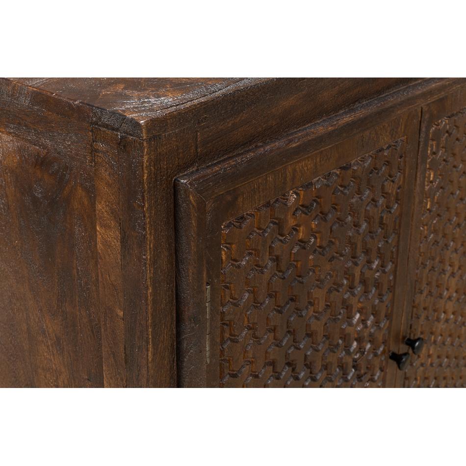Chainmail Pattern Carved Sideboard For Sale 2