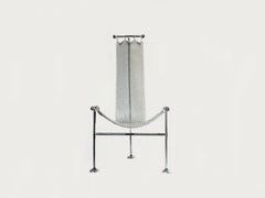 Chainmail Sculptural Chair, Nickel Plated Steel Finish, Hand Linked Mesh