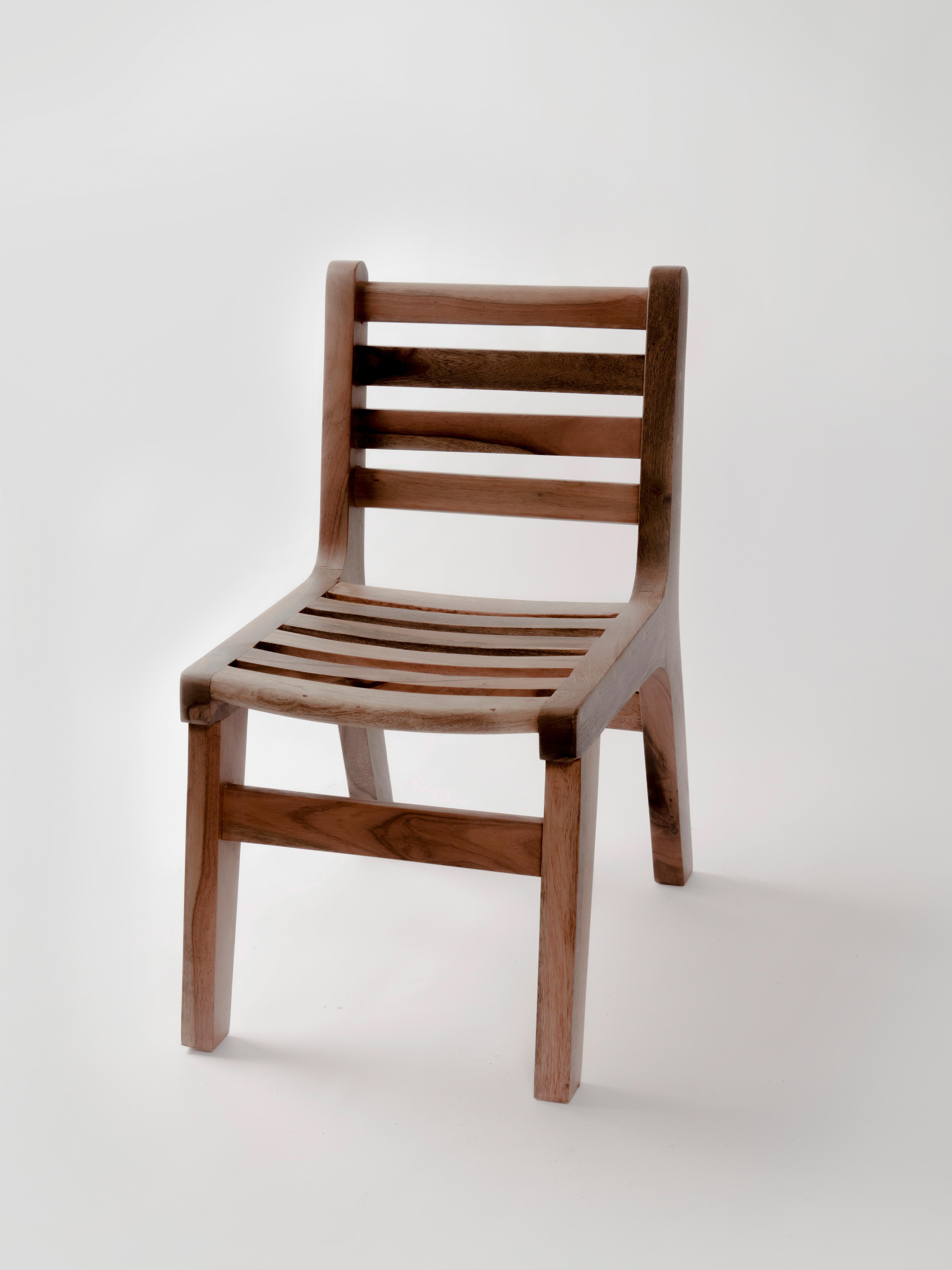 Chair 02 by Daniel Orozco
Material: Solid jabin wood
Dimensions: D57.5 X W45  X H80 cm

Solid jabin wood chair with natural finish. Handmade by Mexican artisans.

Daniel Orozco Estudio
We are an inclusive interior design estudio, who love to work