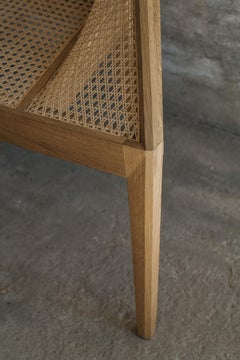 Chair 1. Wicker Weave Light and Sculptural Lounge Chair Prototype by Tomaz Viana